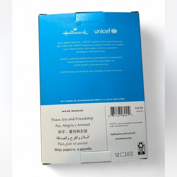 Hallmark & UNICEF Multicolor HOLIDAY Peace Cards - Picture 2 of 8